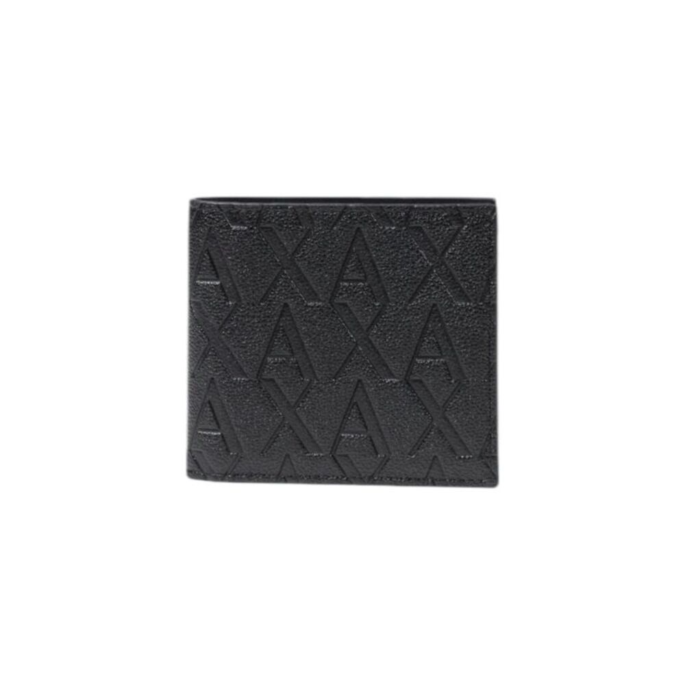 Armani Exchange Embossed Logo Wallet Men black Wallets